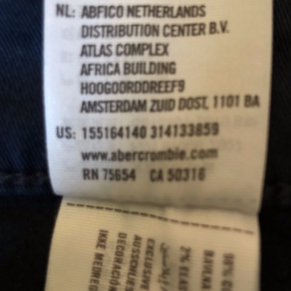 Abercrombie Soft Navy Jeans 25 - Picture 12 of 12